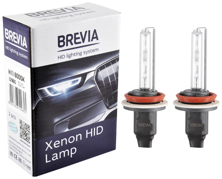 Автолампа Brevia H11,6000K,85V,35W PGJ19-2 KET, (12960)