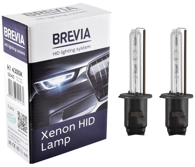 Автолампа Brevia H1,4300K,85V,35W P14.5s KET, (12143)