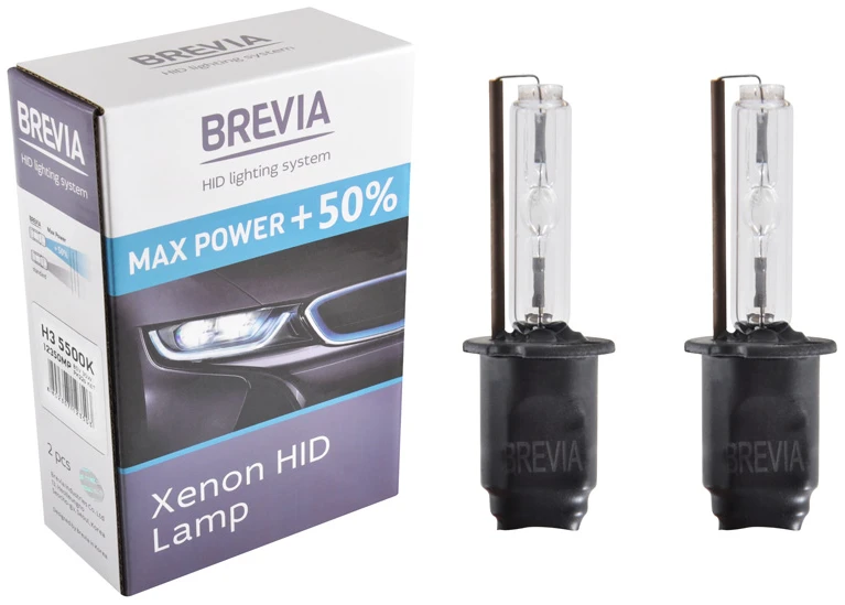 Автолампа Brevia H3 +50%,5500K,85V,35W PK22s KET, (12350MP)