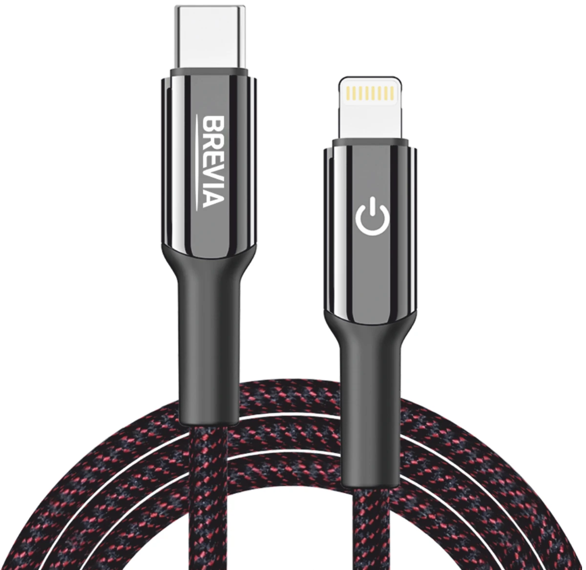Кабель Brevia Type-C to Lightning 30W 1,2m, black (54120BCLC1)