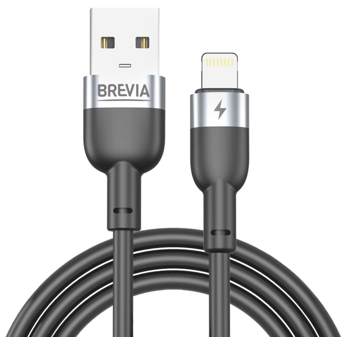 Кабель Brevia USB to Lightning 1.2m, black, box (52120BULC1)