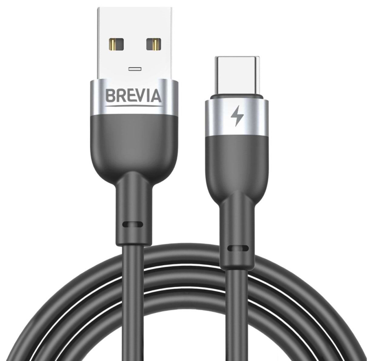 Кабель Brevia USB to Type-C 1.2m, black, box (52120BUCC1)
