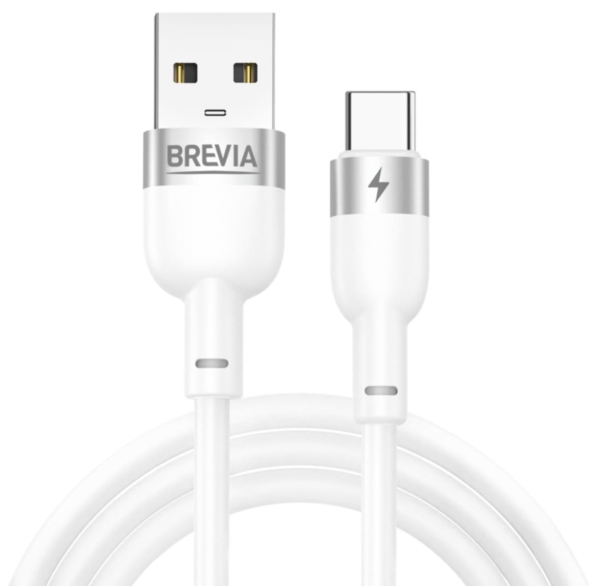 Кабель Brevia USB to Type-C 1.2m, white, box (52120WUCC1)
