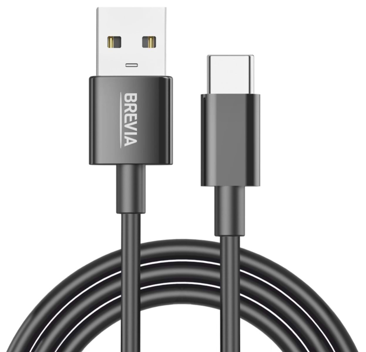 Кабель Brevia USB to Type-C 1m, black (55100BUCC1)