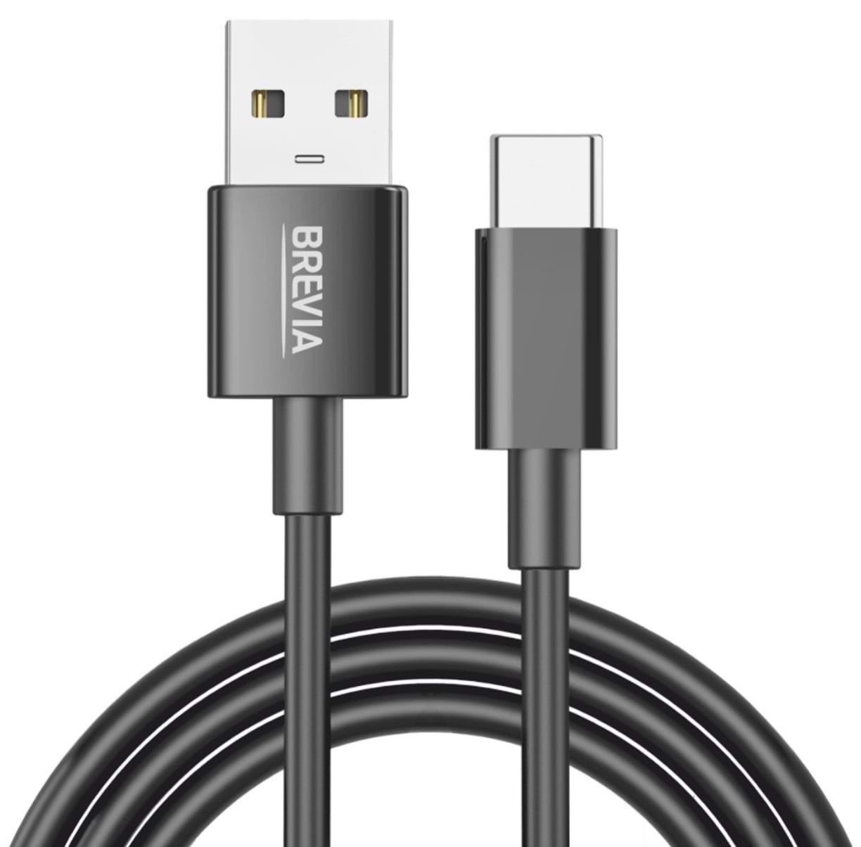 Кабель Brevia USB to Type-C 1m, black (55100BUCZ1)