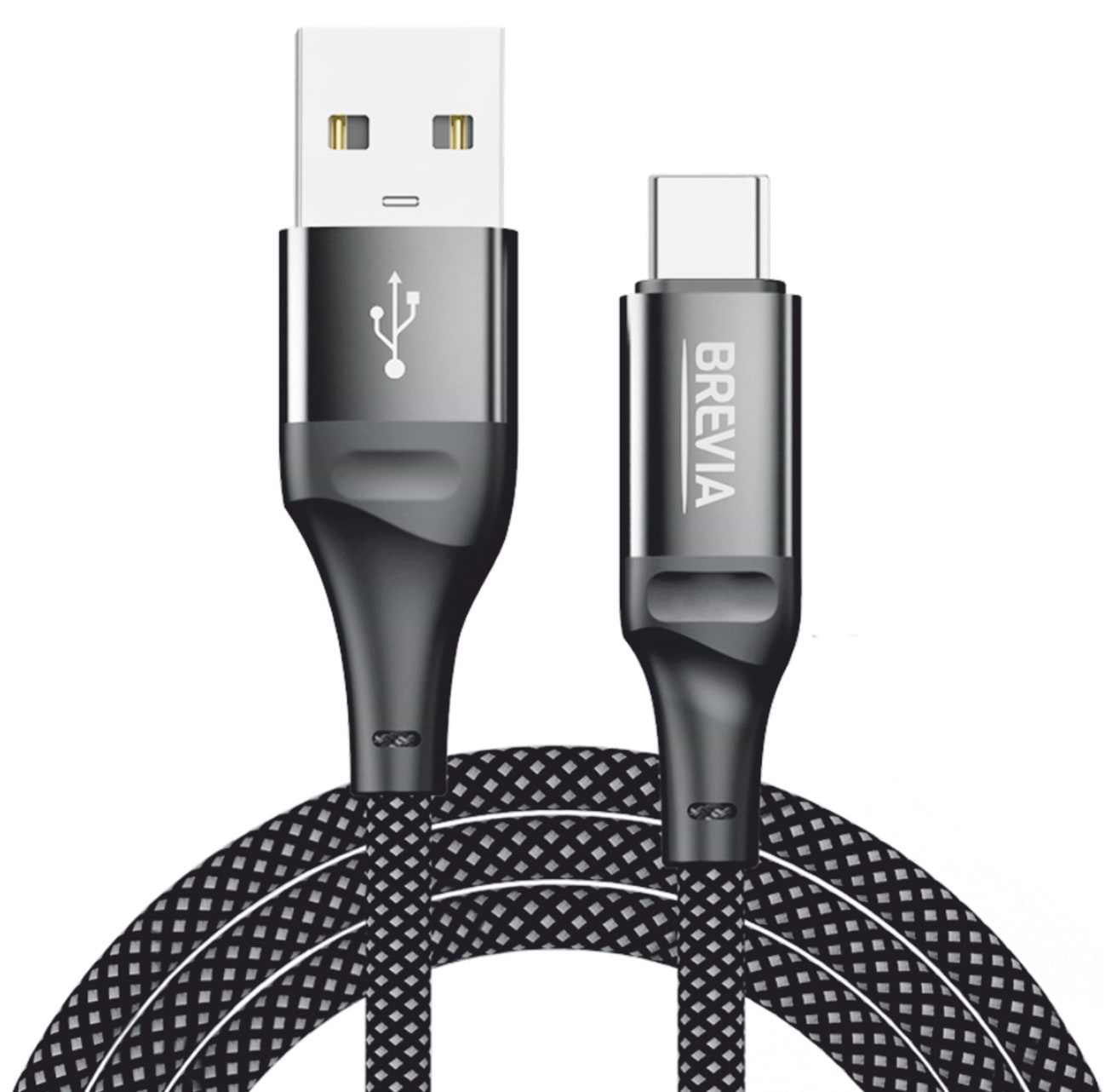 Кабель Brevia USB to Type-C 1m, black (56100BUCZ1)