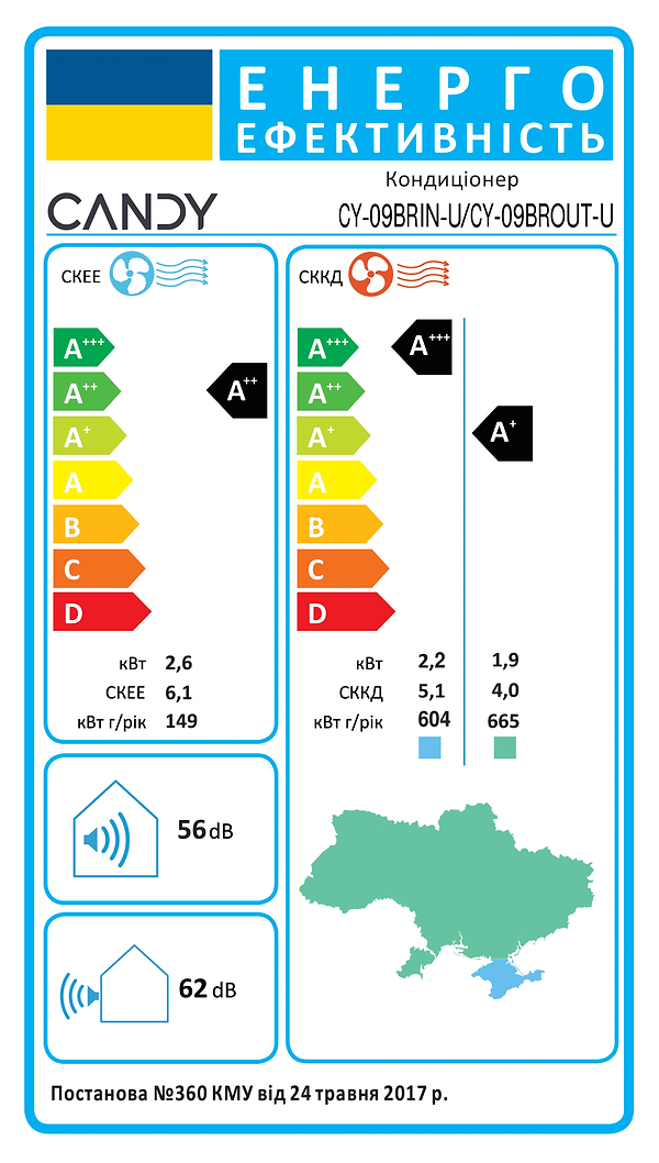 Фото - Кондиціонер спліт Candy CY-12BRIN-U/CY-12BROUT-U