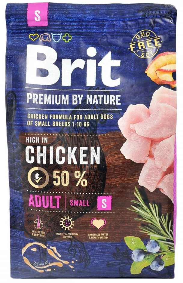 Сухий корм для собак Brit Premium Dog Adult S з куркою 3 кг (8595602526291)