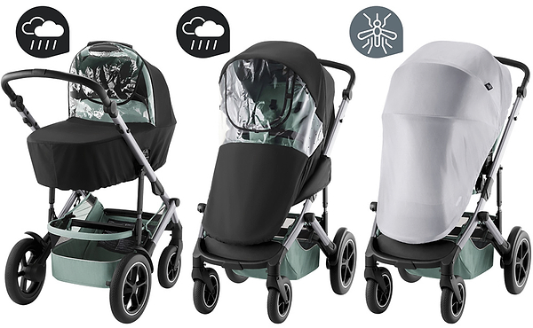 Фото - Дощовик для коляски Britax-Romer SMILE 5Z 2 дощовика + москітка (2000038011)