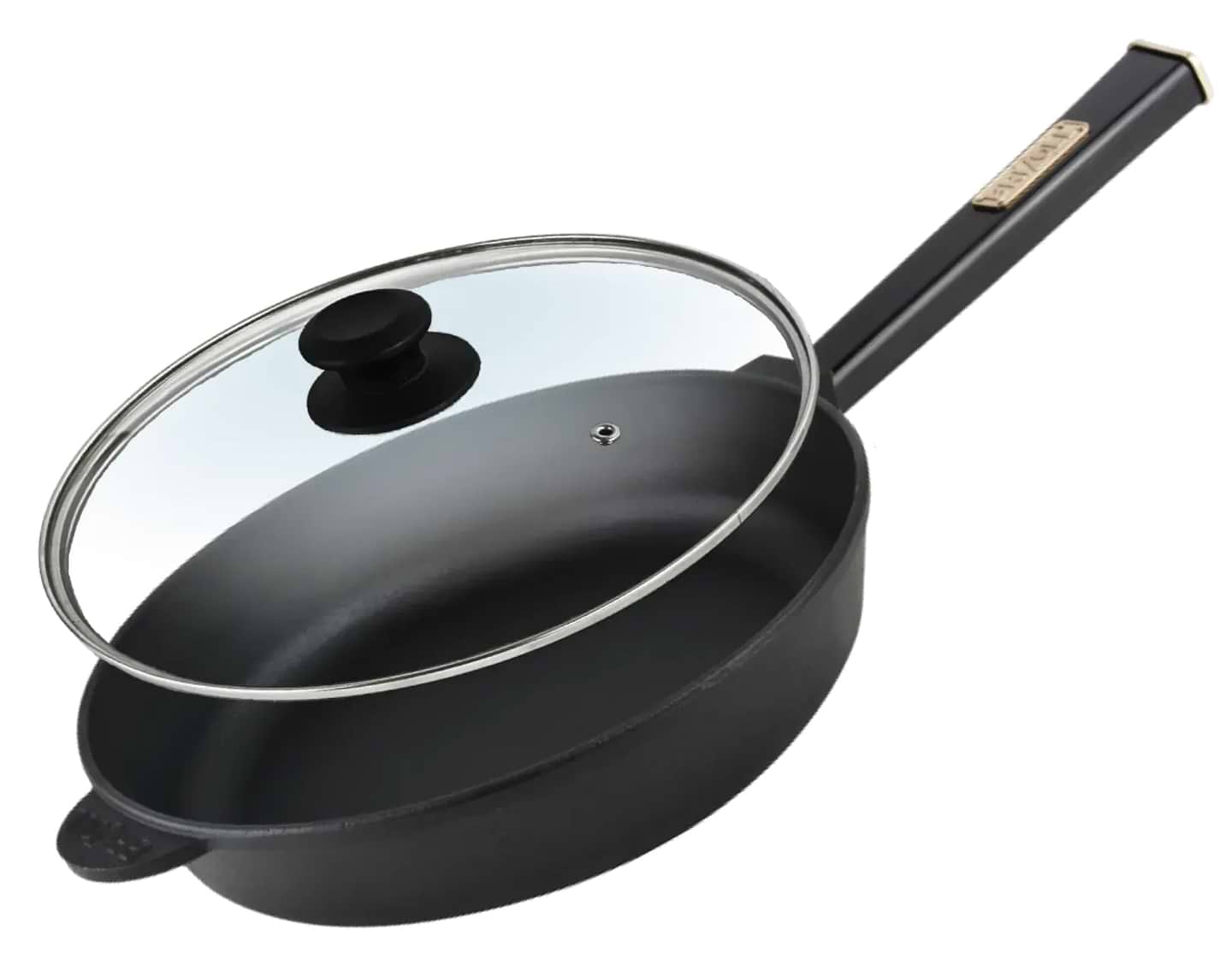 Сковорода універсальна Brizoll O2460-P1-C Optima-Black 240х61,5 мм, з кришкою - Фото 1
