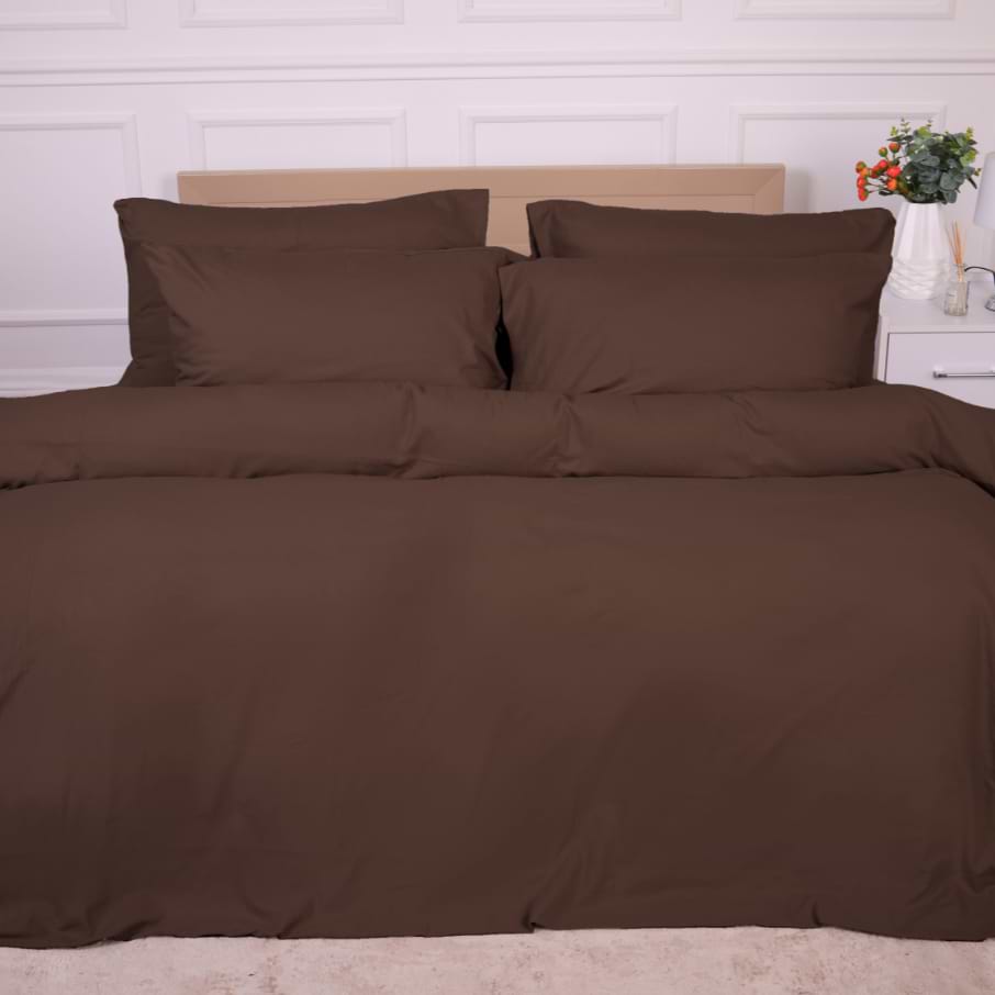 Простирадло двоспальне MirSon Фланель 003 Brown 180x200 см (2200009649059)