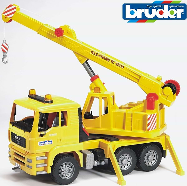 Фото - Наземная строительная техника BRUDER MAN кран-трак (10574)