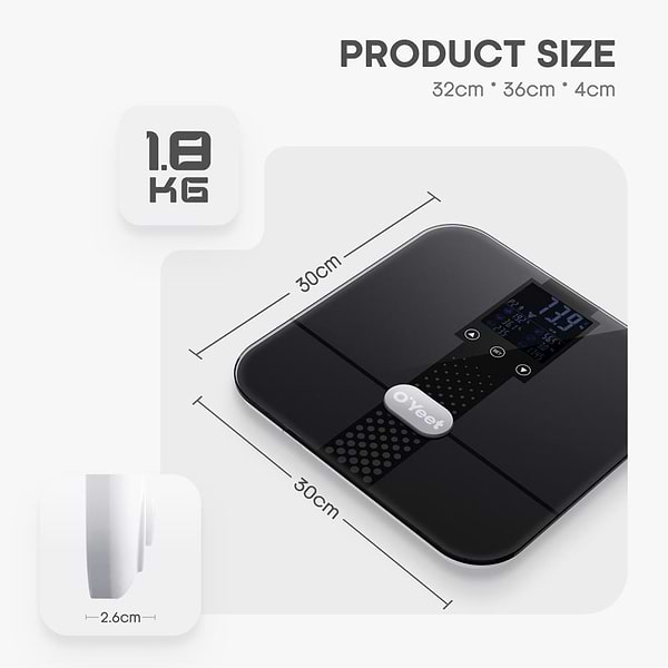 Фото - Ваги підлогові Oyeet BS-OY02 Dark Gray