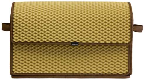 Сумка-органайзер в багажник EVAtech ромб бежевый кант коричневый (BS12258SM5RIE)