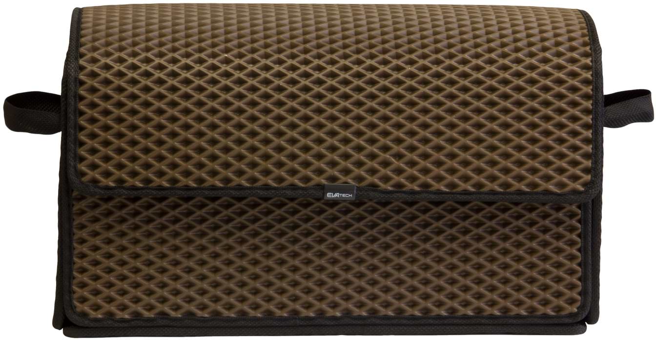 Сумка-органайзер в багажник EVAtech ромб коричневый кант черный (BS12258SM5RZB)