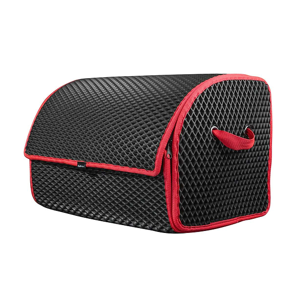 Фото - Сумка-органайзер в багажник EVAtech PRO M ромб чорний кант червоний (BS13642OM3RBR)