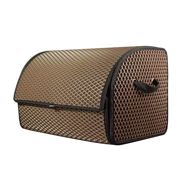 Фото - Сумка-органайзер в багажник EVAtech PRO M ромб коричневий кант чорний (BS13642OM3RZB)