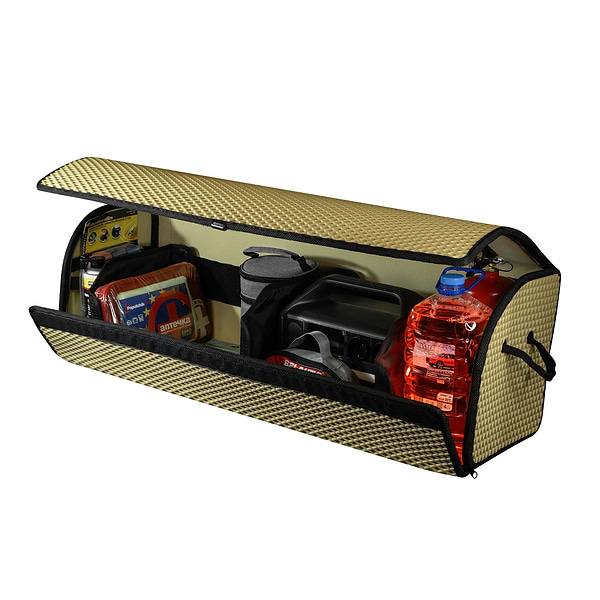 Фото - Сумка-органайзер в багажник EVAtech PRO XL ромб бежевий кант чорний (BS13643OX3RIB)