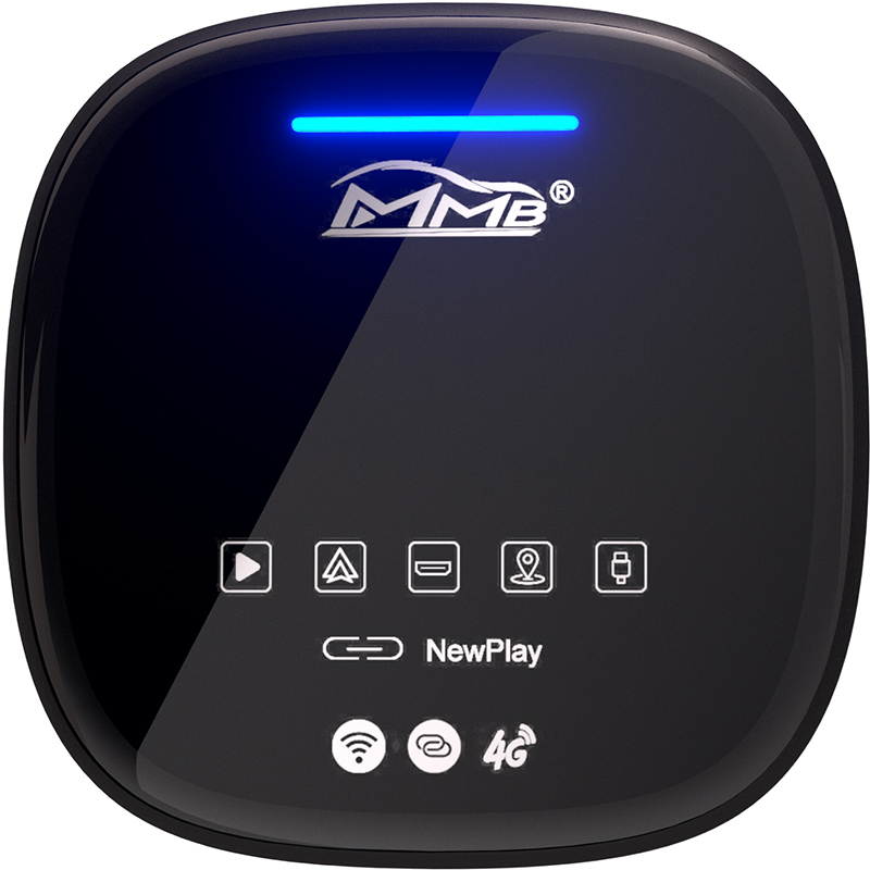Беспроводной адаптер автомобильный PowerPlant CarPlay Android AI, 4G LTE, 8 ГБ + 128 ГБ (BS330409)