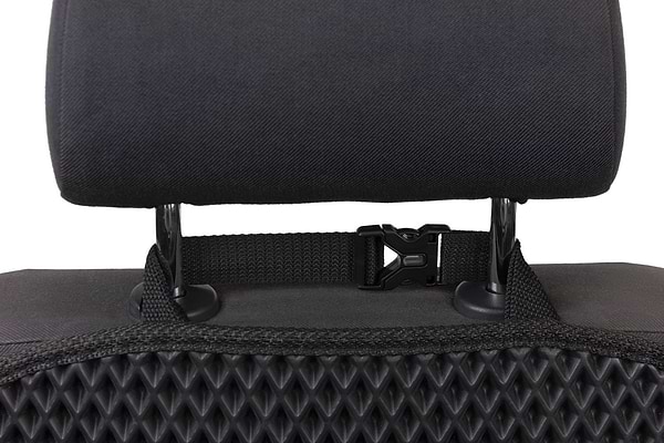 Фото - Накидка на спинку переднього сидіння автомобіля EVAtech ромб чорний кант чорний BS44183DP1RBB