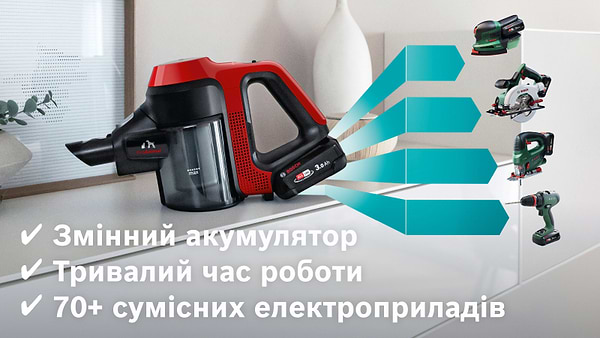 Фото - Пылесос ручной для дома Bosch BBS711ANM