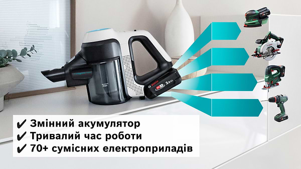 Фото - Пилосос ручний для дому Bosch BCS712HYG5