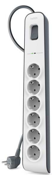 Сетевой фильтр Belkin 6хType F 2 м White (BSV603VF2M-V2) - Фото 1