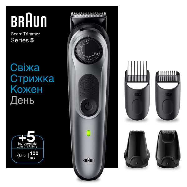 Триммер для усов и бороды Braun BeardTrimmer BT5440 - Фото 1