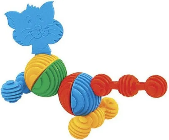 Фото - Пластиковый конструктор для малышей Wader Funny Blocks 58 шт. (41970)