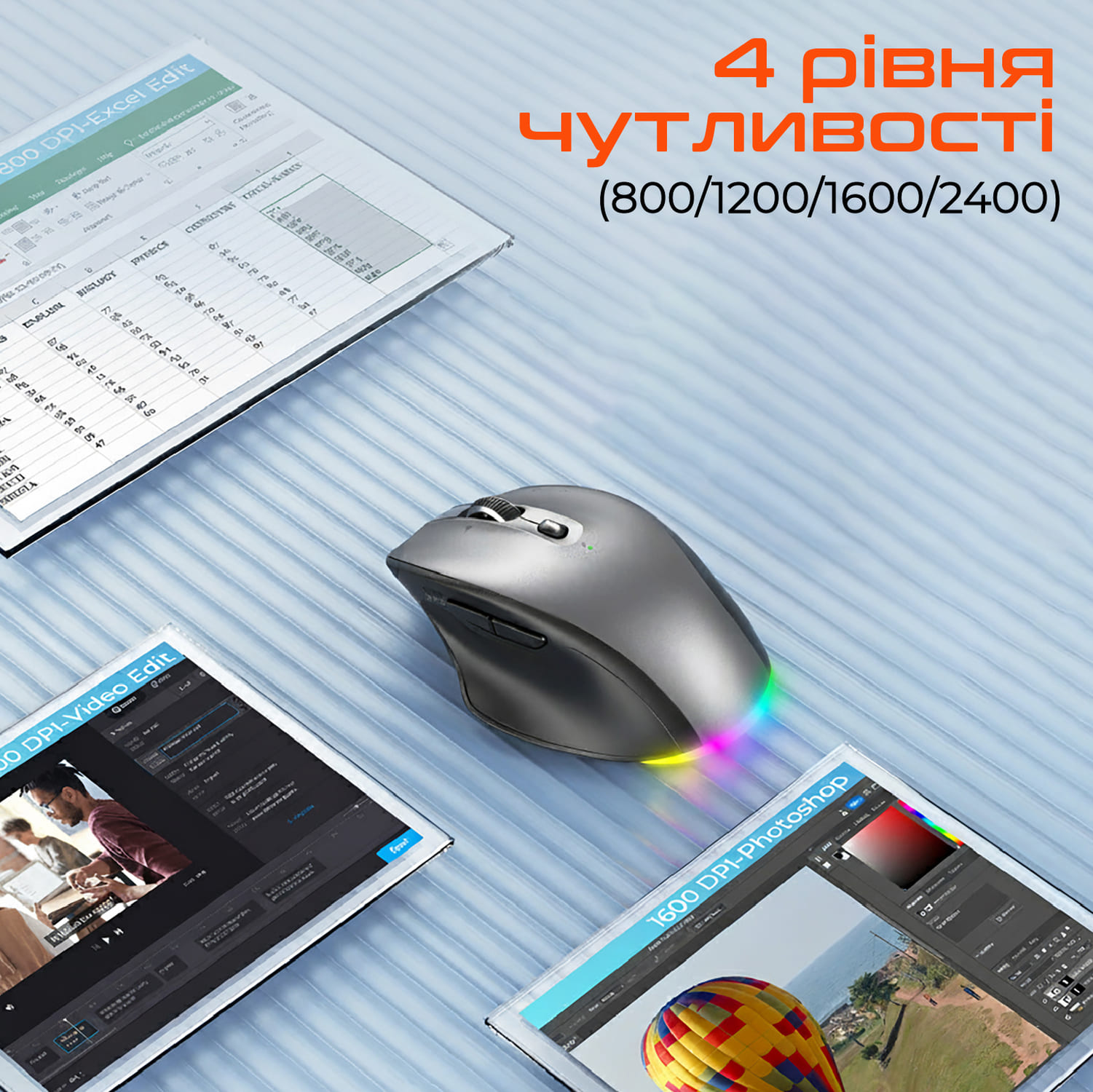 Фото - Мышь беспроводная Meetion MT-BTM007-W