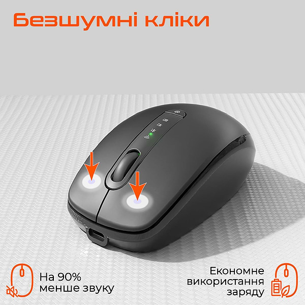 Фото - Миша бездротова Meetion Black (MT-BTM100R-A)