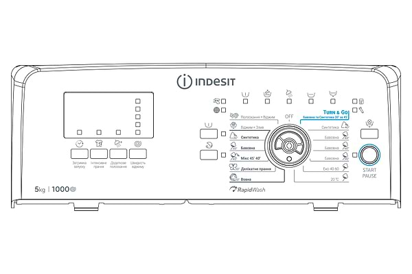 Фото - Пральна машина Indesit BTW S50400 EU/N