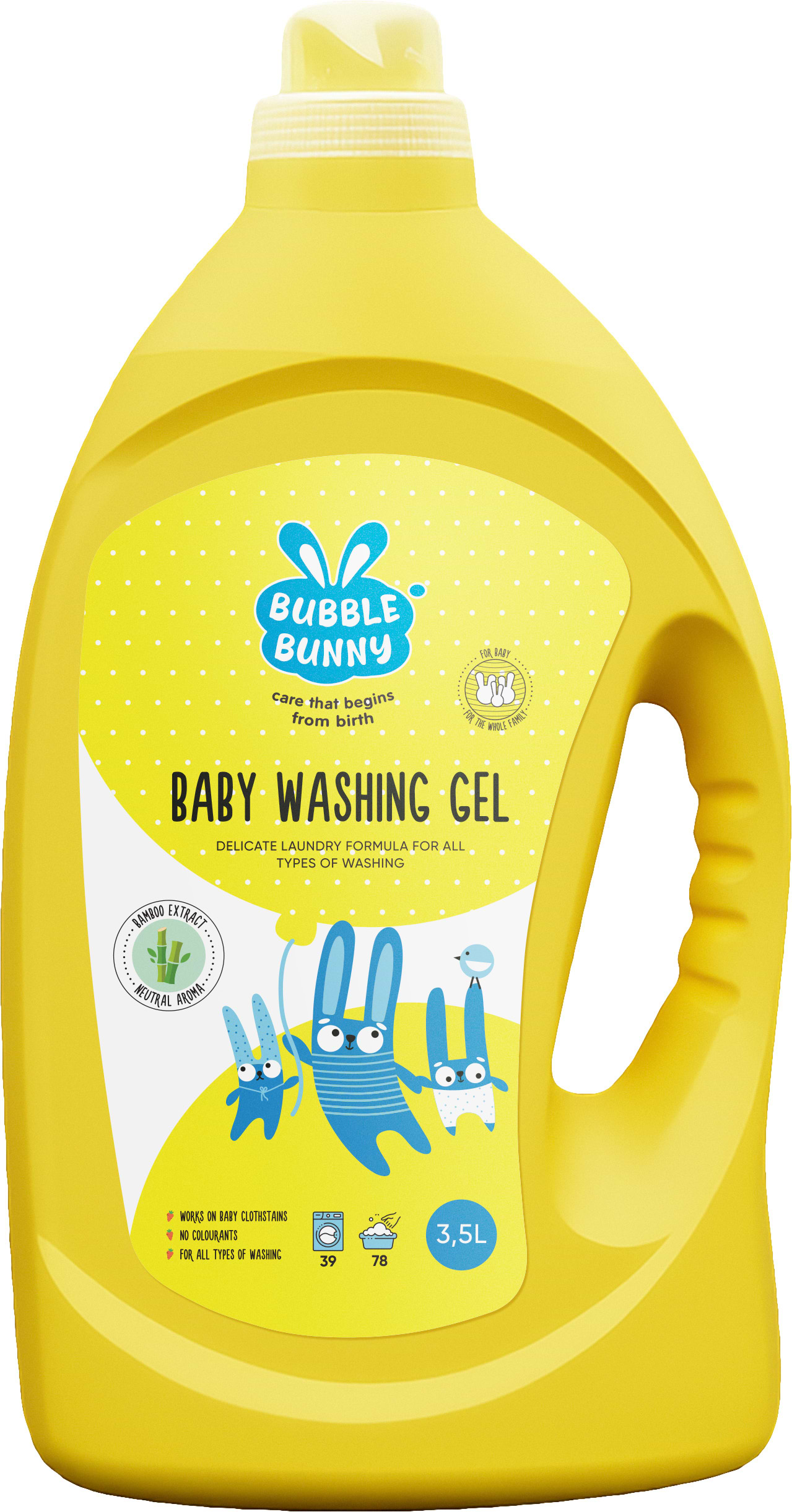 Гель для стирки Bubble Bunny с экстратом бамбук 3.5 л (4820268105493)