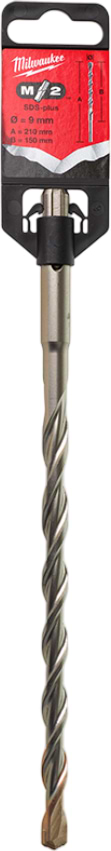 Бур Milwaukee SDS-PLUS M2 9,0х210х150 мм (4932353822)