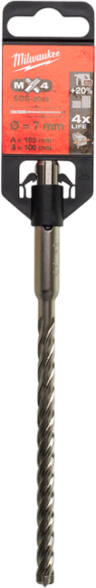 Бур Milwaukee SDS-PLUS MX4 7,0х165х100 мм (4932352020)
