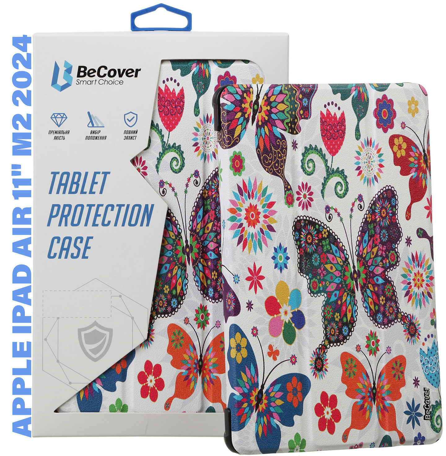 Купити Чохол для планшету Becover Smart Case for Apple iPad Air 11" M2/M3 (2024/2025) Butterfly (711599) - Фото 1 Чохол для планшету Becover Smart Case for Apple iPad Air 11" M2/M3 (2024/2025) Butterfly (711599) - Фото 1