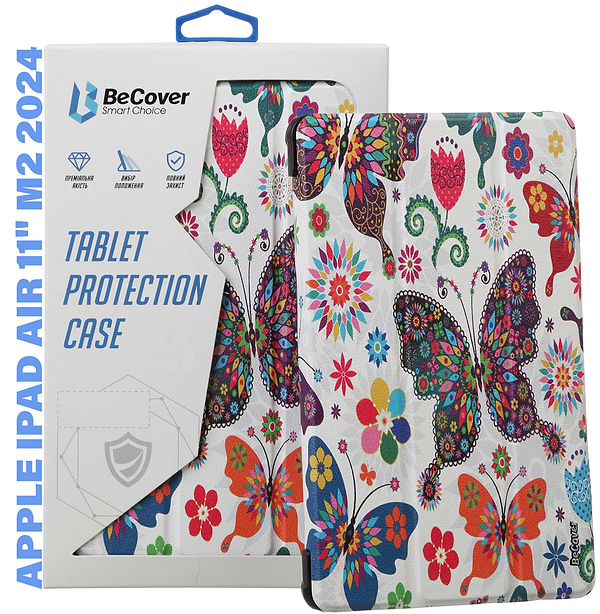 Фото - Чехол для планшета Becover Smart Case for Apple iPad Air 11" M2/M3 (2024/2025) Butterfly (711599)
