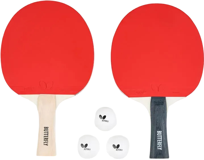Набор для настольного тенниса Butterfly Racket Set Easy 2 Bats 3 Balls (6257623202)