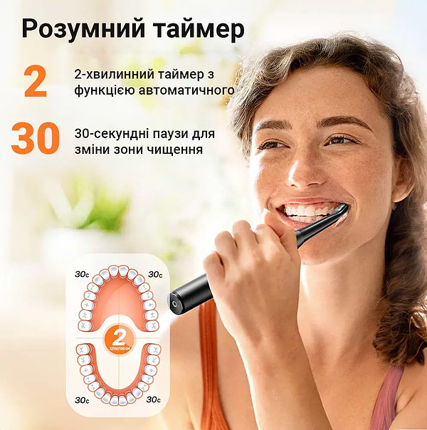 Фото - Зубна щітка електрична Bitvae D2 + Іригатор С2 Black (BVD2-C2-b)