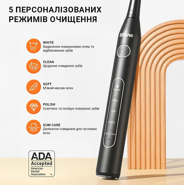 Фото - Зубна щітка електрична Bitvae D2 + Іригатор С2 Black (BVD2-C2-b)