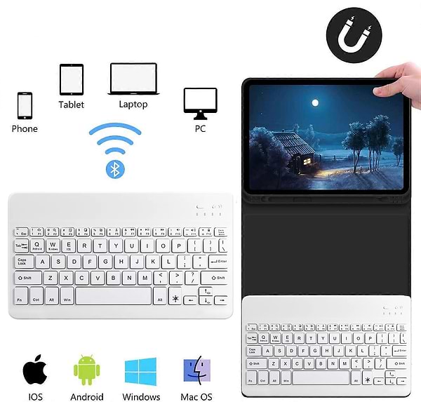 Фото - Чохол-клавіатура для планшета BeCover for Apple iPad Mini 7 2024 Black (712992)