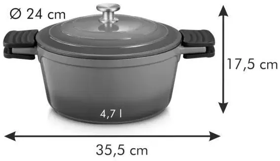 Фото - Каструля tescoma 780424 Bordeaux 24 см 4.7 л