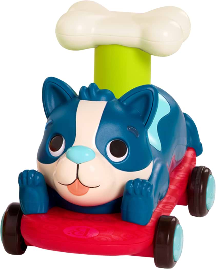 Инерционный игровой транспорт для малыша Battat серии Лапкомобили - ПЕСИК, ЦВЕТ ОКЕАН (BX2505Z)