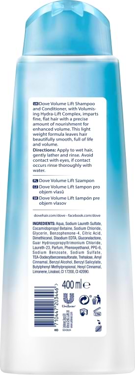 Фото - Шампунь женский DOVE Hair Therapy Роскошный объем 400 мл