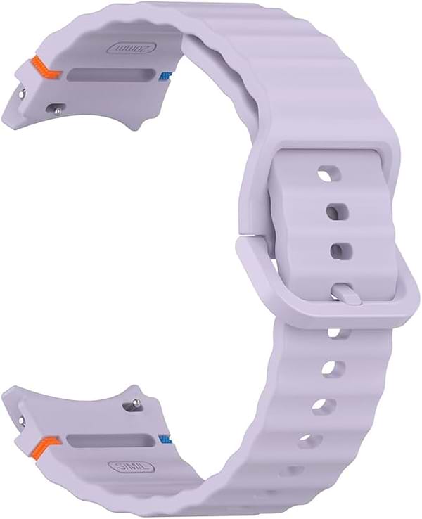 Фото - Ремешок для смарт-часов BeCover Ribbed Tape for Samsung Galaxy Watch (20mm) 3 41mm/4 40mm-44mm/5 40-44mm/6 40-44mm/7 40-44mm Purple (712048)
