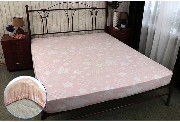 Фото - Простирадло односпальне Руно 90х200 Beige star бязь (503.114У_Beige star)