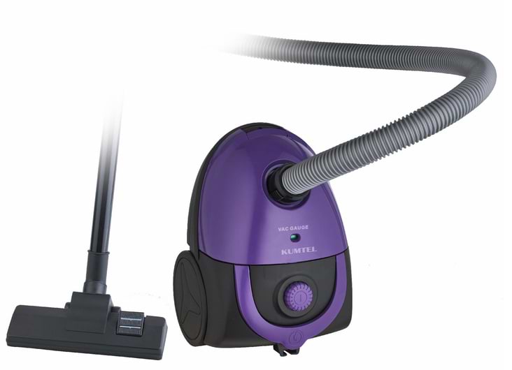 Пылесос для сухой уборки с мешком Kumtel HVC-07 Purple - Фото 1