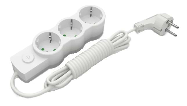 Удлинитель 220В Electrum 3 розетки 3 м с заземлением и выключателем (C-ES-1538)
