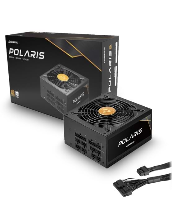 Фото - Блок питания для ПК Chieftec PPS-850FC, ATX 2.3, APFC, 14cm fan, Gold