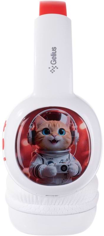Фото - Навушники накладні бездротові Gelius KIDPlay GP HP-010 White/Red (101292)